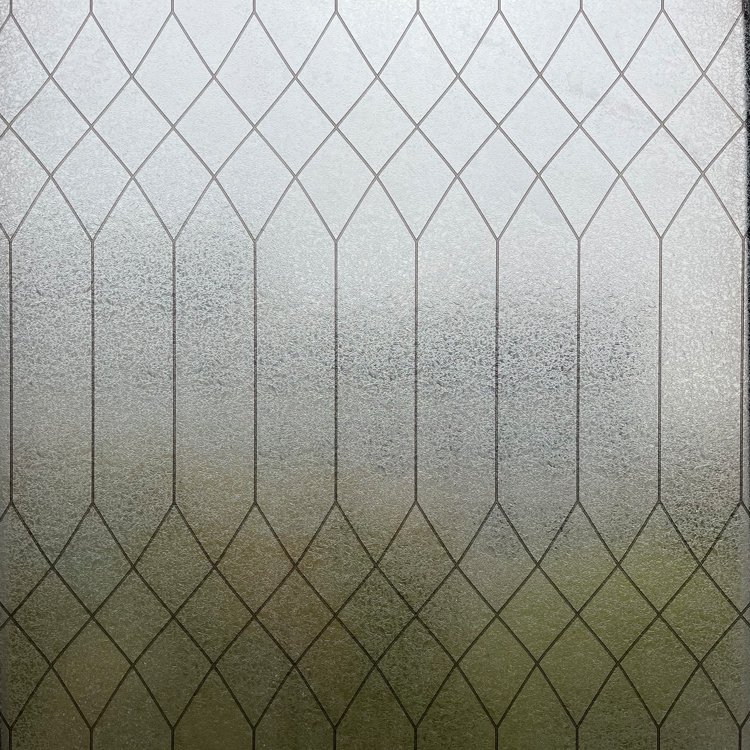 Rhombus stripped Blurred Decorative Static Window Film Privacy Protection