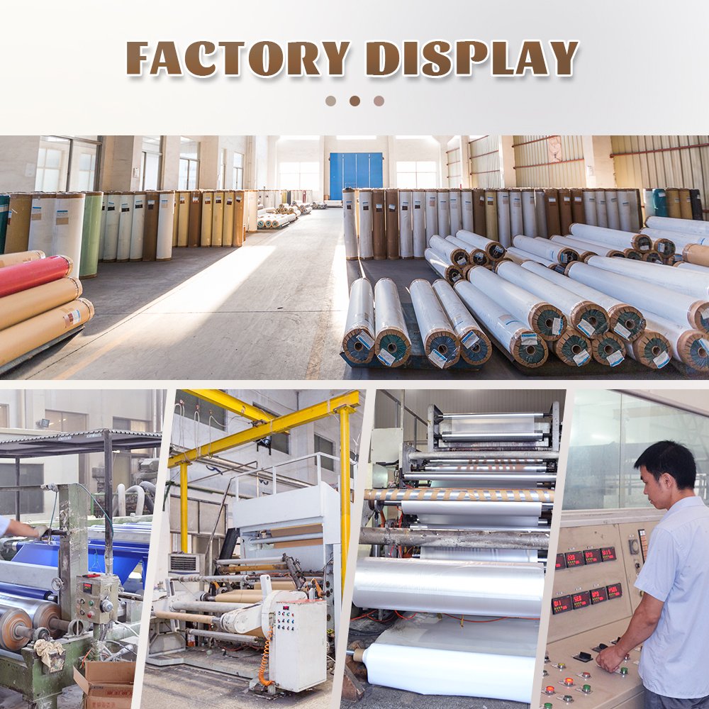 LITUO High clear PVC Static Film transparent Electrostatic PVC Film pvc foil for furniture wood grain decorative film