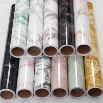 factory direct sale PVC home decorative marble film rolls for various panel