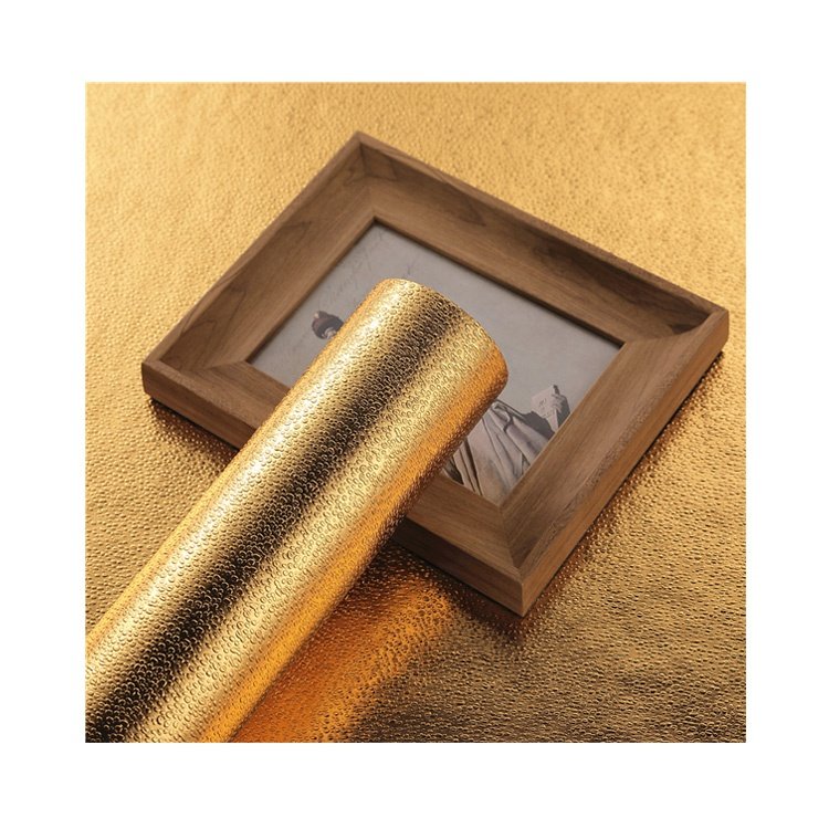 Removable No Glue Residue Self Adhesive Aluminum PET Foil PVC Vinyl Film Stickers for Kitchen Worktop Wall Decoration