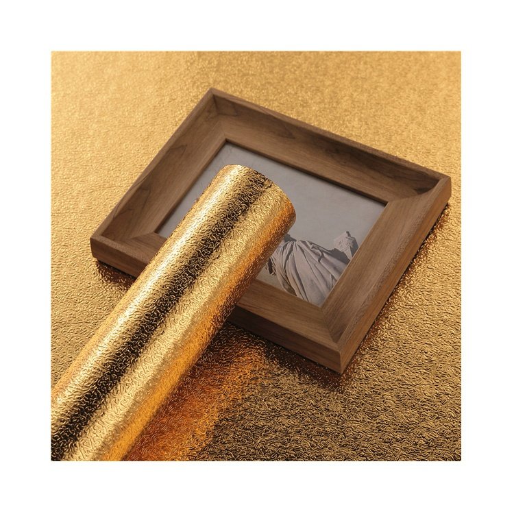 Removable No Glue Residue Self Adhesive Aluminum PET Foil PVC Vinyl Film Stickers for Kitchen Worktop Wall Decoration