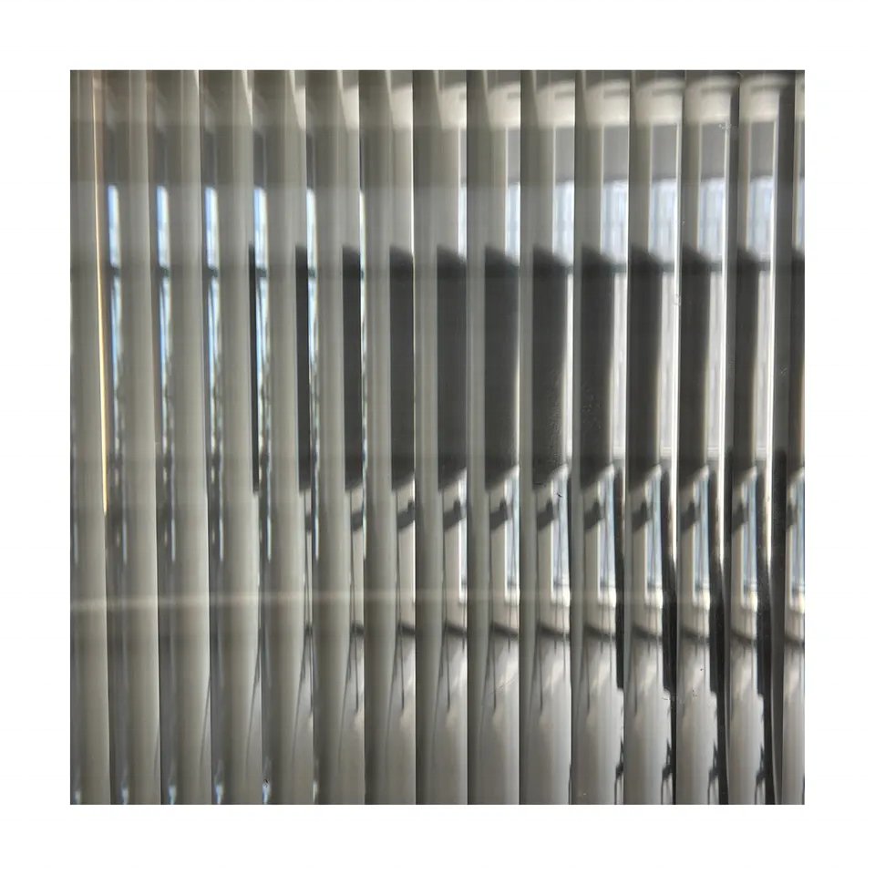 Reeded Glass Window Privacy Film Fluted Glass Window Film 3D Decorative Vinyl for Window Door
