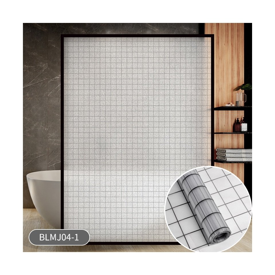 3D Decorative Window Privacy Film Stained Glass Window Sticker Window Self-adhesive Vinyl Static Anti Uv Glass Tint Film