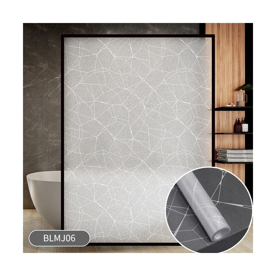 3D Decorative Window Privacy Film Stained Glass Window Sticker Window Self-adhesive Vinyl Static Anti Uv Glass Tint Film
