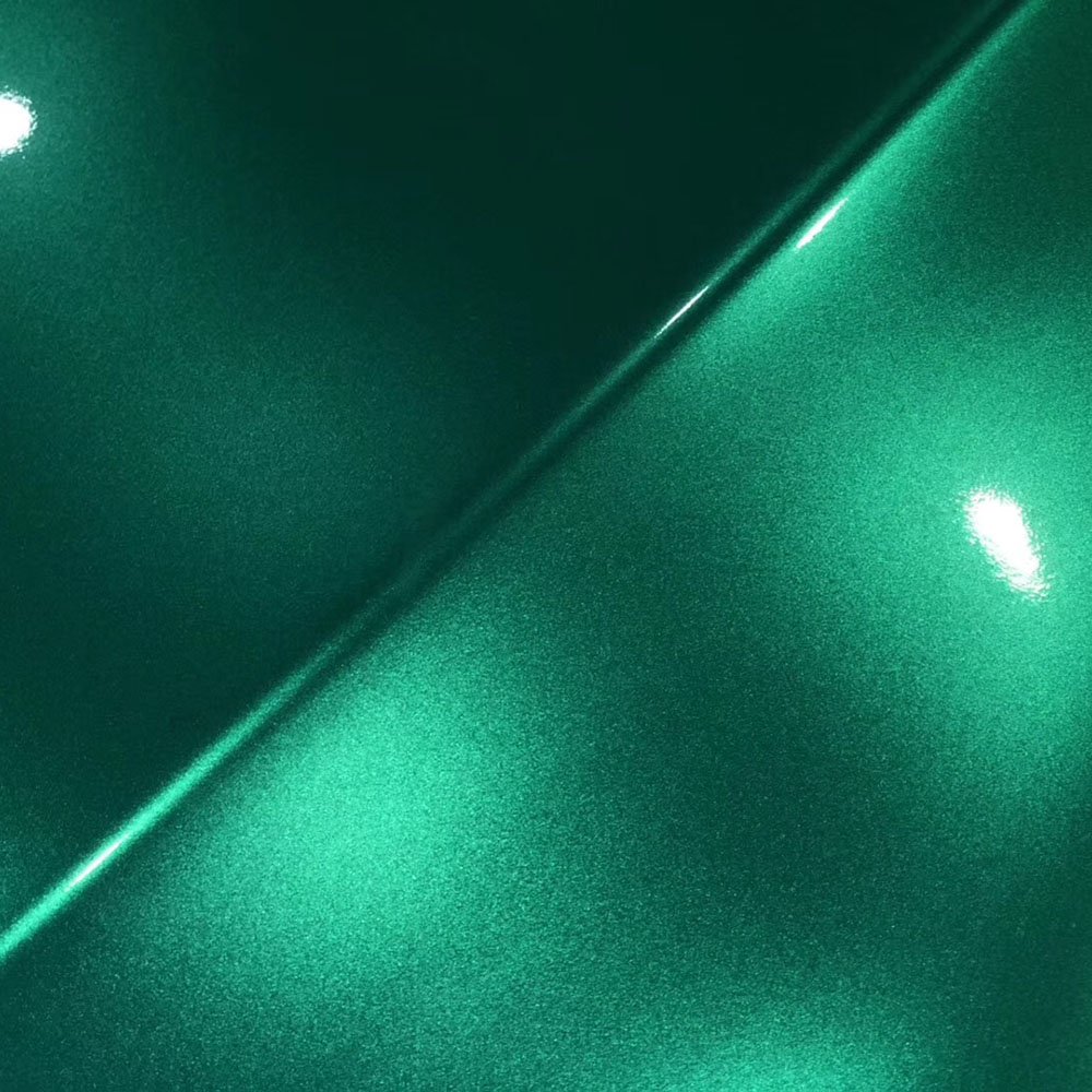 WRAPMASTER 1.52*18m PET Liner Super Glossy Metallic Emerald Green Vehicle Film Car Wrap Vinyl Car Paint Protection Film