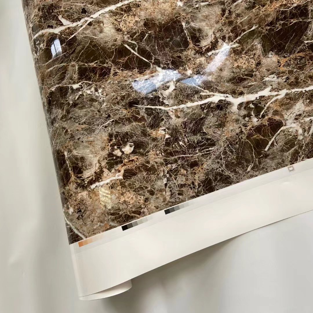 wall panel and desk decoration pvc marble film