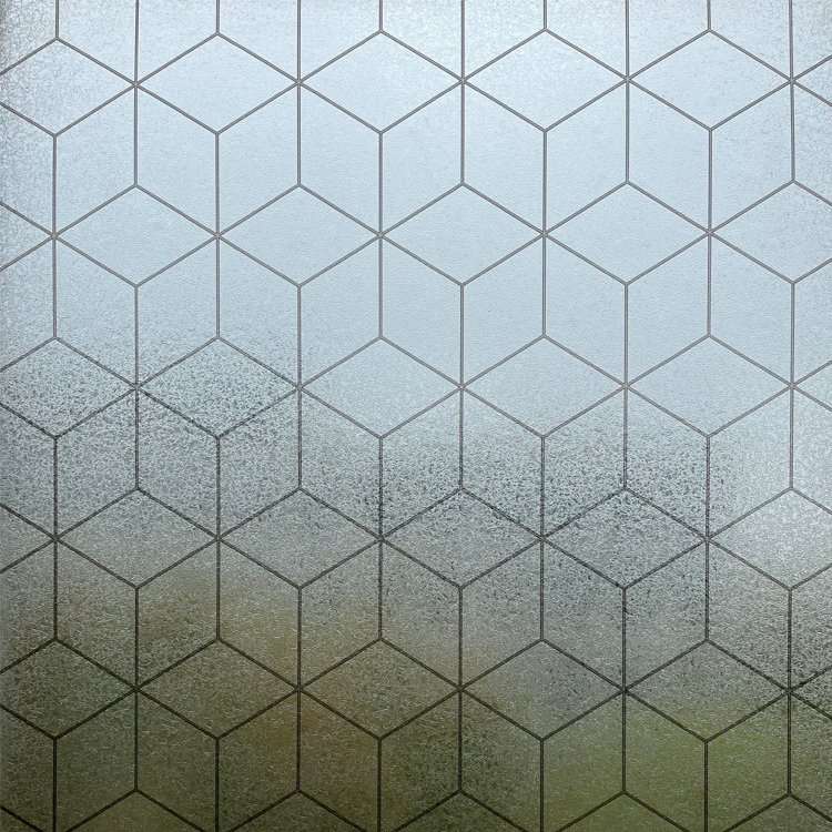 Window Decorative Opaque Multiple Triangular Pattern film
