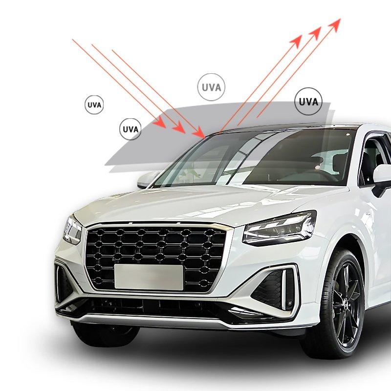 Car Dark Black Gray Nano Ceramic Film Glass Window Tinting Film For Car Black