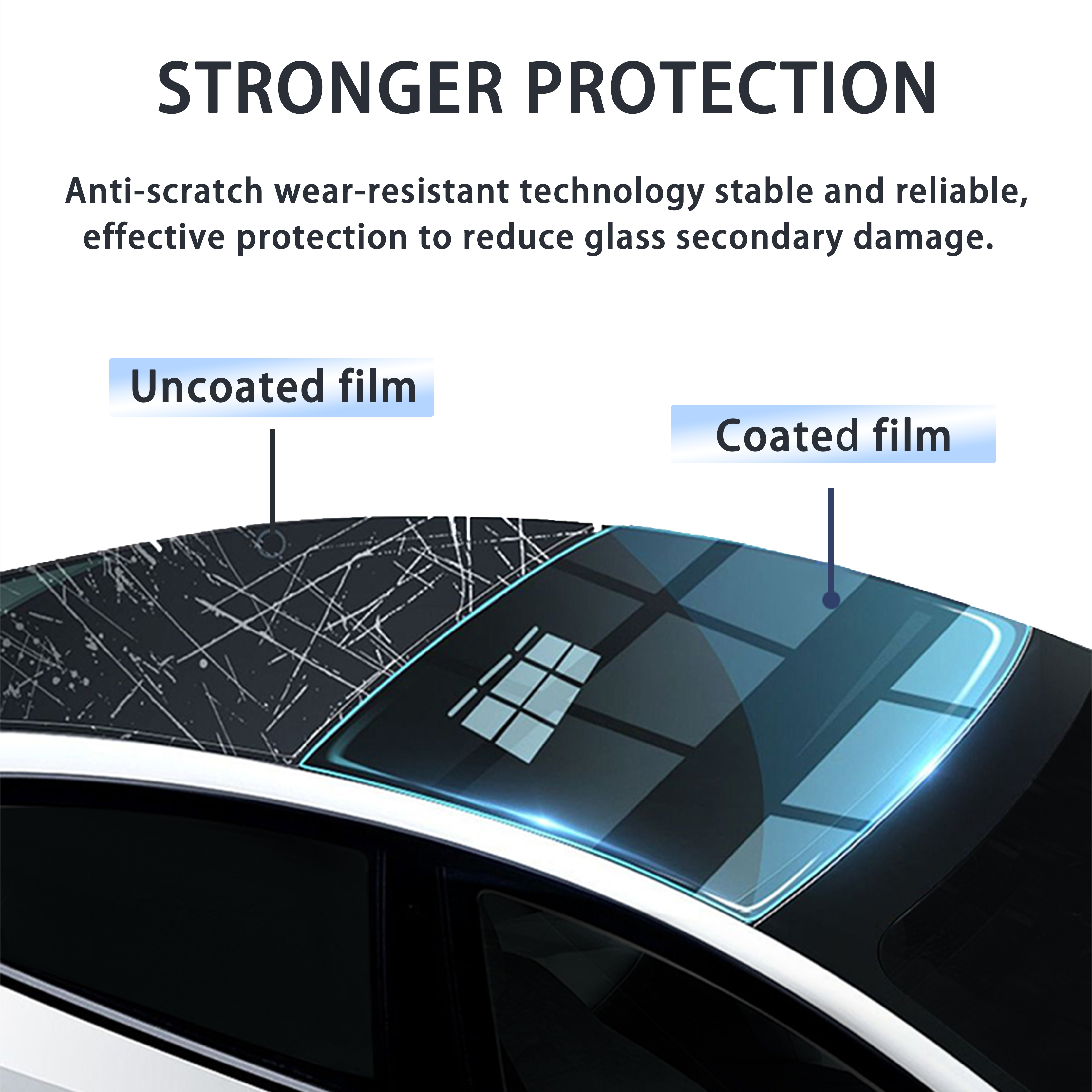 Car Dark Black Gray Nano Ceramic Film Glass Window Tinting Film For Car Black
