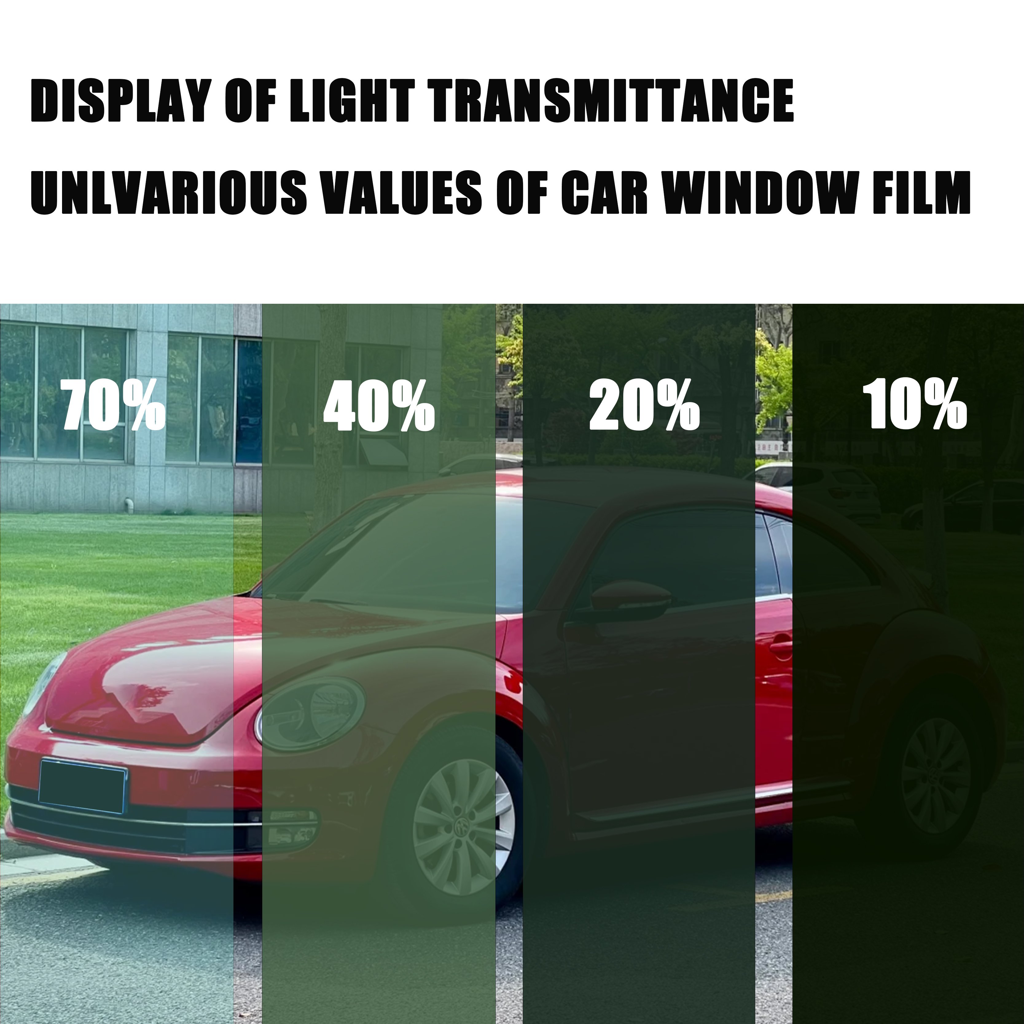 Car Dark Black Gray Nano Ceramic Film Glass Window Tinting Film For Car Black