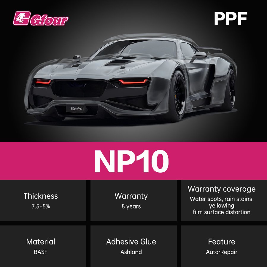Ppf Anti Scratch Nano Auto TPU Transparent Glossy 8.5Mil Car Paint Protection Film PPF