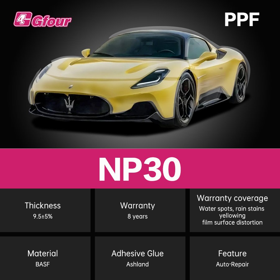 Ppf Anti Scratch Nano Auto TPU Transparent Glossy 8.5Mil Car Paint Protection Film PPF