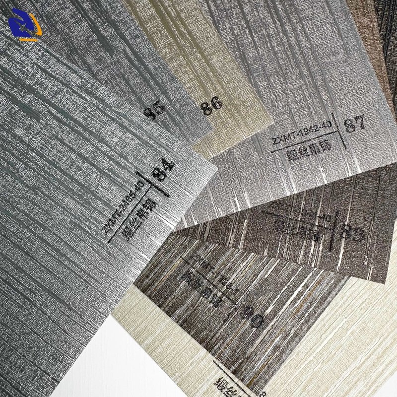 2025 Trendy High-end Kitchen Cabinet Decorative Film PVC Film Rolls Deep Embossed 3D Vacuum Press PVC foil PVC Metalized Film