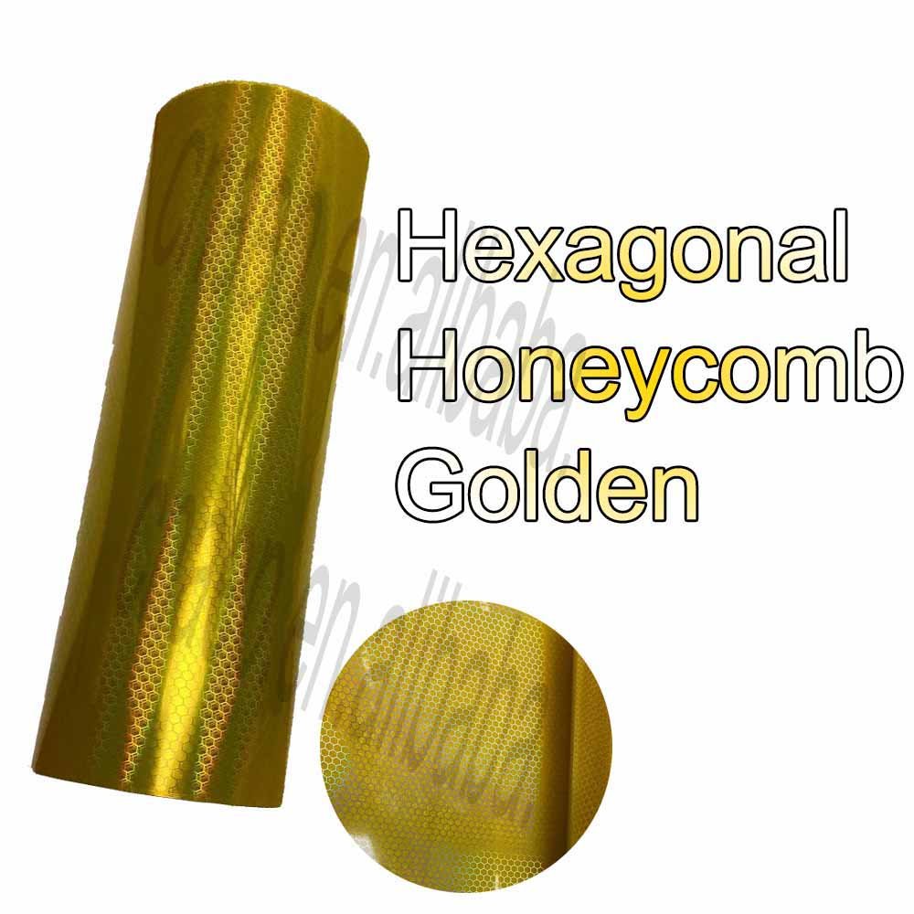 Car Honeycomb Headlight Taillight Vinyl Film Wrap Car Headlight Tint Reflective Laser Honeycomb Film FogLight Taillight Decal 1M
