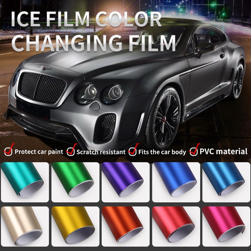 Wholesale Factory Price Chrome Matte Metallic Satin Color Self-adhesive Decoration Roll Film Vehicle Auto Sticker Vinyl Car Wrap