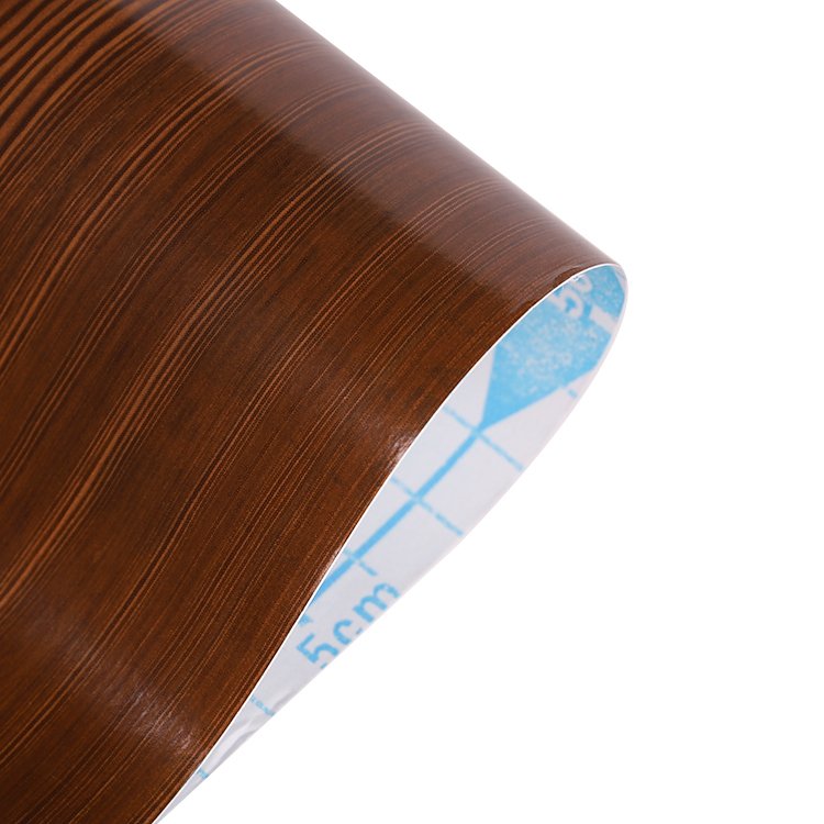 High Quality custom printing waterproof kitchen decal Grain Color Furniture bamboo PVC decorative films contact paper for home