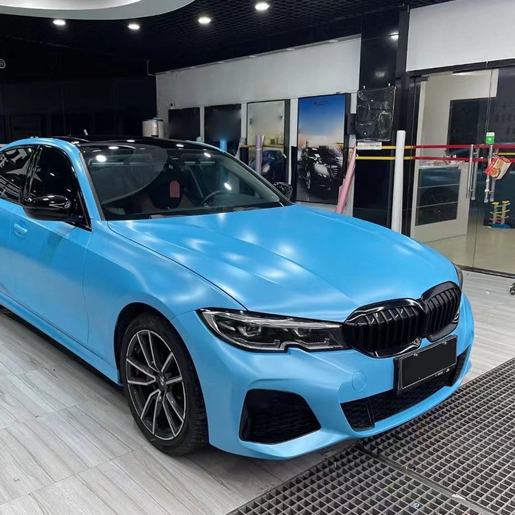 Pure Metal Sky Blue Classic blue Car Wrap Vinyl Car Body Stickers Film Color Change For Vehicle Car Wrapping