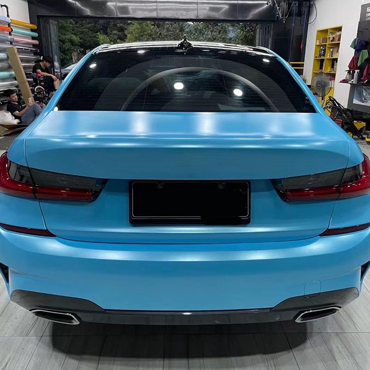 Pure Metal Sky Blue Classic blue Car Wrap Vinyl Car Body Stickers Film Color Change For Vehicle Car Wrapping