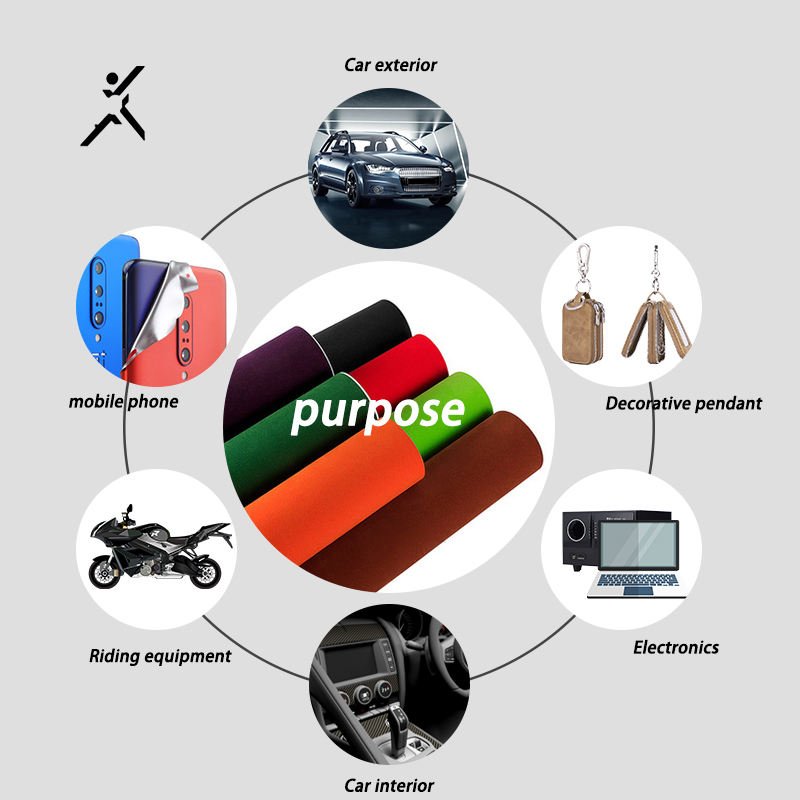 Wholesale price soft fabric suede velvet Car vinyl wrap film Car interior refit film pvc wrap vinyl decoration film