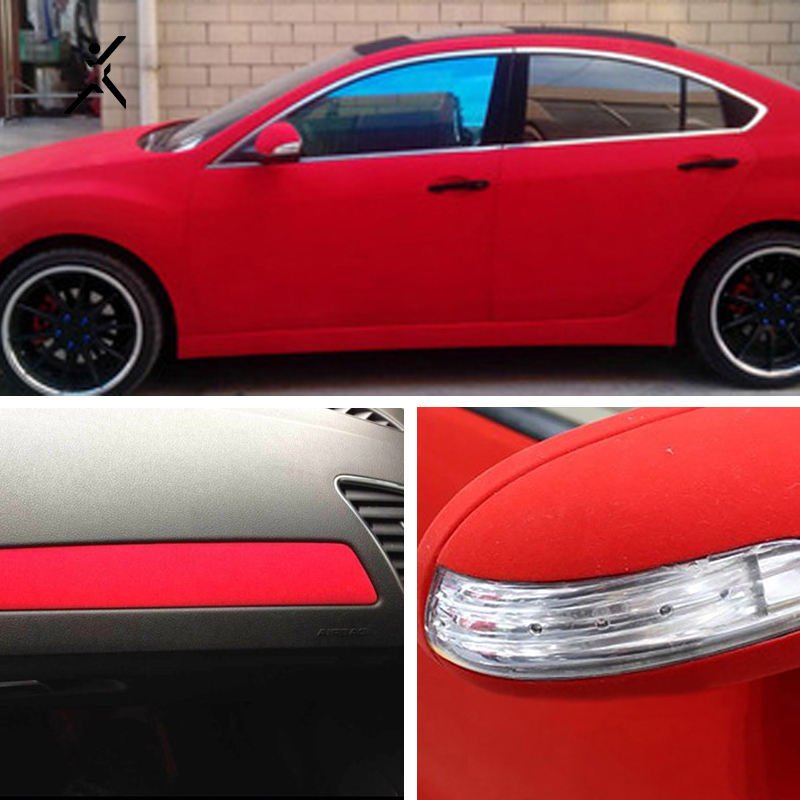 Wholesale price soft fabric suede velvet Car vinyl wrap film Car interior refit film pvc wrap vinyl decoration film