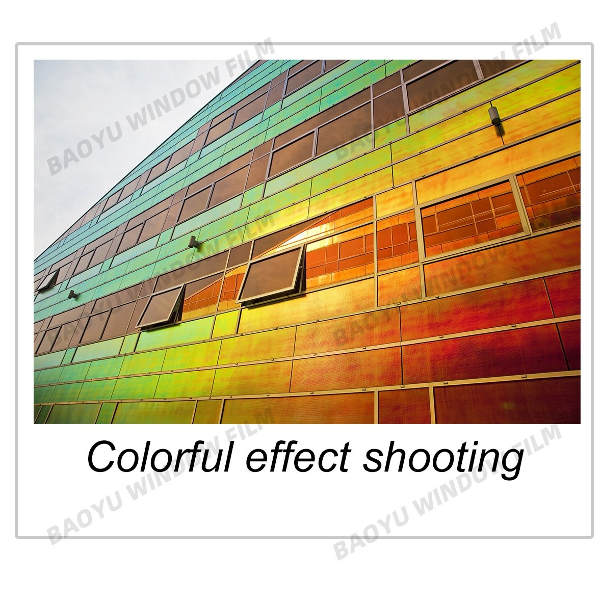 colorful home office glass color Block UV transparent film Dazzling red Decorative film