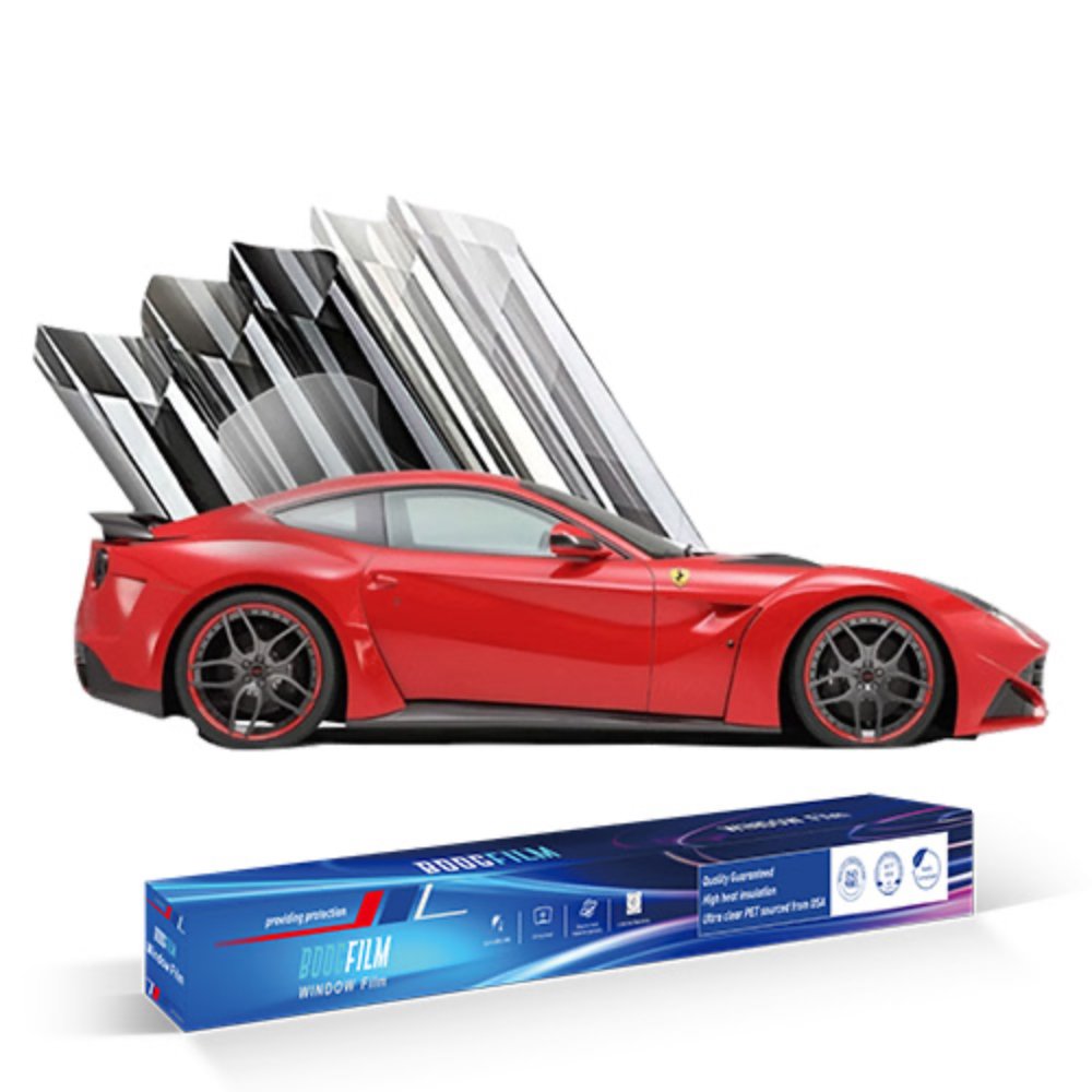 Boogfilm Tint Film with One-Way Mirror Reflective Sunshade Privacy Protection Car Window Film