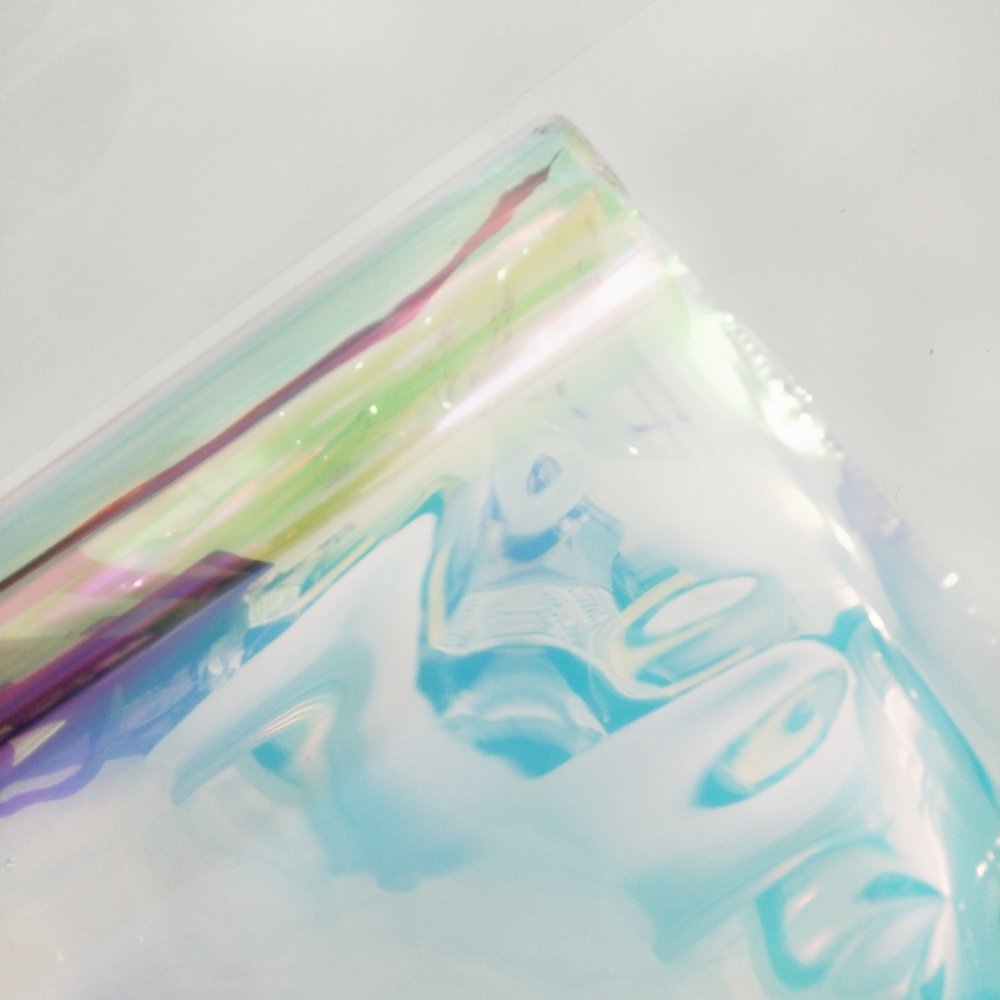 Rainbow Colour Stained Frosted Decorative Sticker Office Adhesive Furniture Colorful Pvc Embossing Tint 3D Glass Window Film
