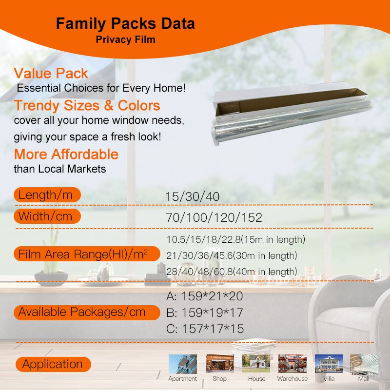 Trending Home Essentials 152Cm*40M Privaci Dcoratifs Films For Glass Window And Door