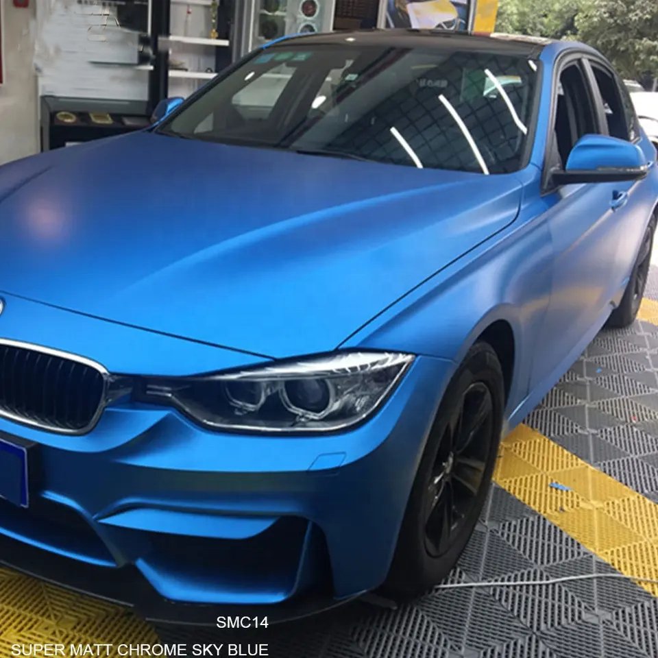 ICE FILM MATT SKY BLUE Car Wrap Vinyl Film for Full Car Body Strong Stretchability Anti-yellowing