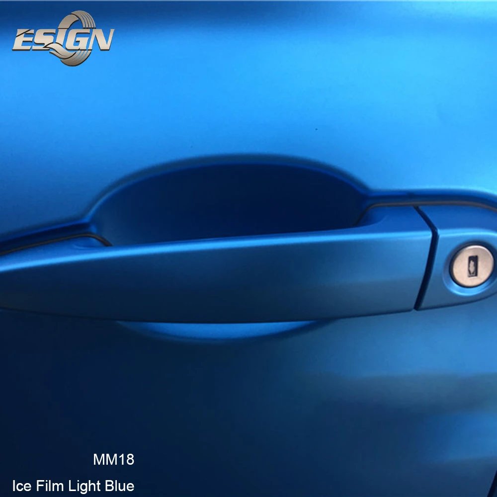 ICE FILM MATT SKY BLUE Car Wrap Vinyl Film for Full Car Body Strong Stretchability Anti-yellowing
