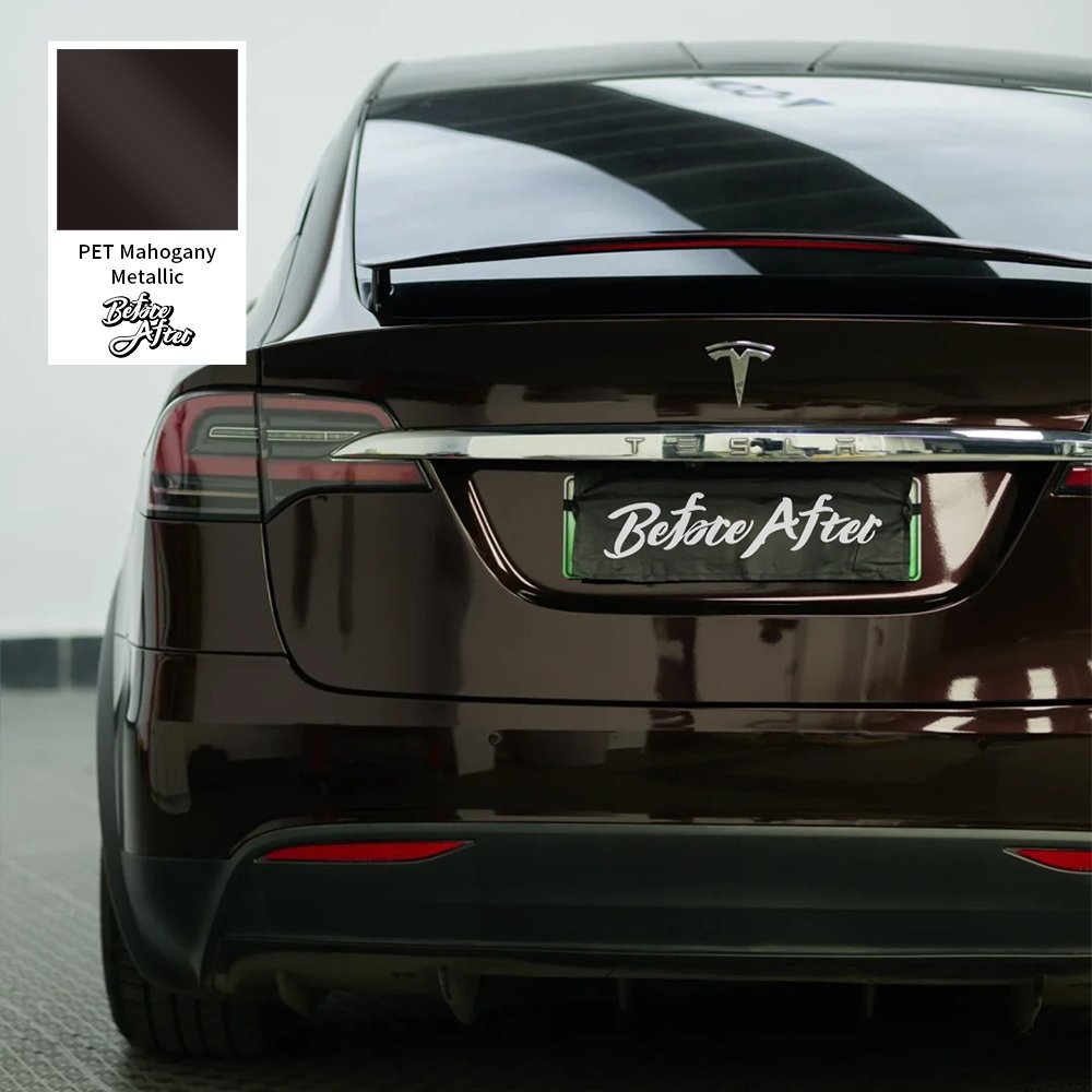 Air Bubble free color car wrapping Gloss Metallic PET Mahogany Metallic Wrap vinyl Stickers Foil Glossy car wrap vinyl film