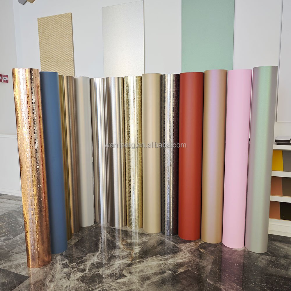 Factory OEM Latest home bedroom living room environmental non-toxic wear-resistant PETG furniture decorative film