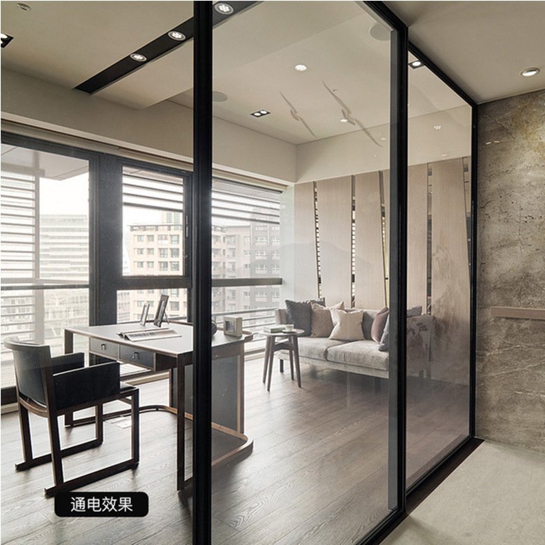 Privacy protection self adhesive electrical switchable pdlc smart film for glass window with remote control