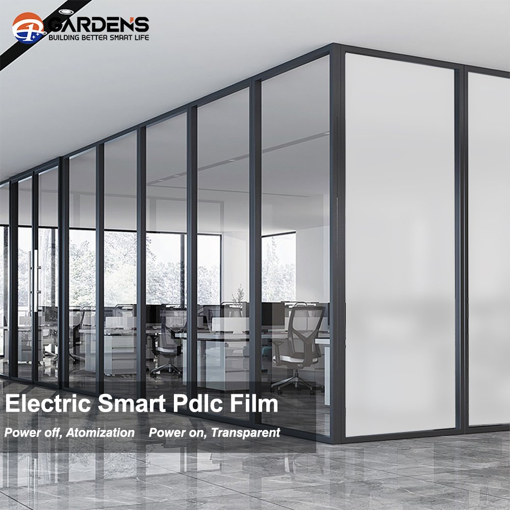 Garden smart privacy pdlc film custom size high definition switchable smart film electronic adhesive auto glass film