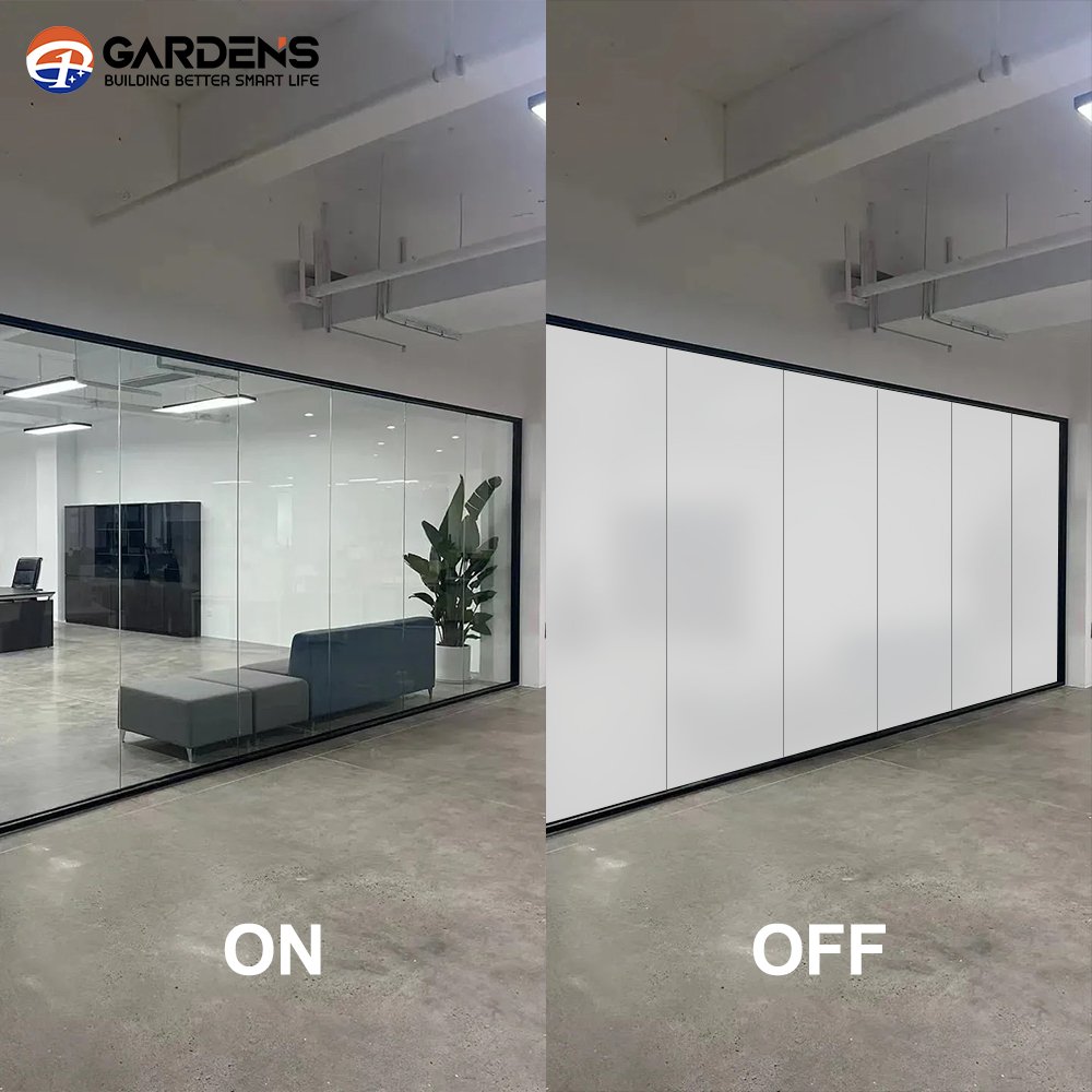 Garden smart privacy pdlc film custom size high definition switchable smart film electronic adhesive auto glass film