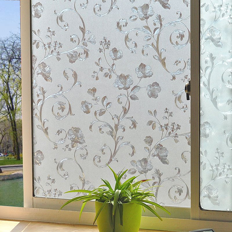 Hot Low price decorative PVC self adhesive window film with frosted smart glass window film