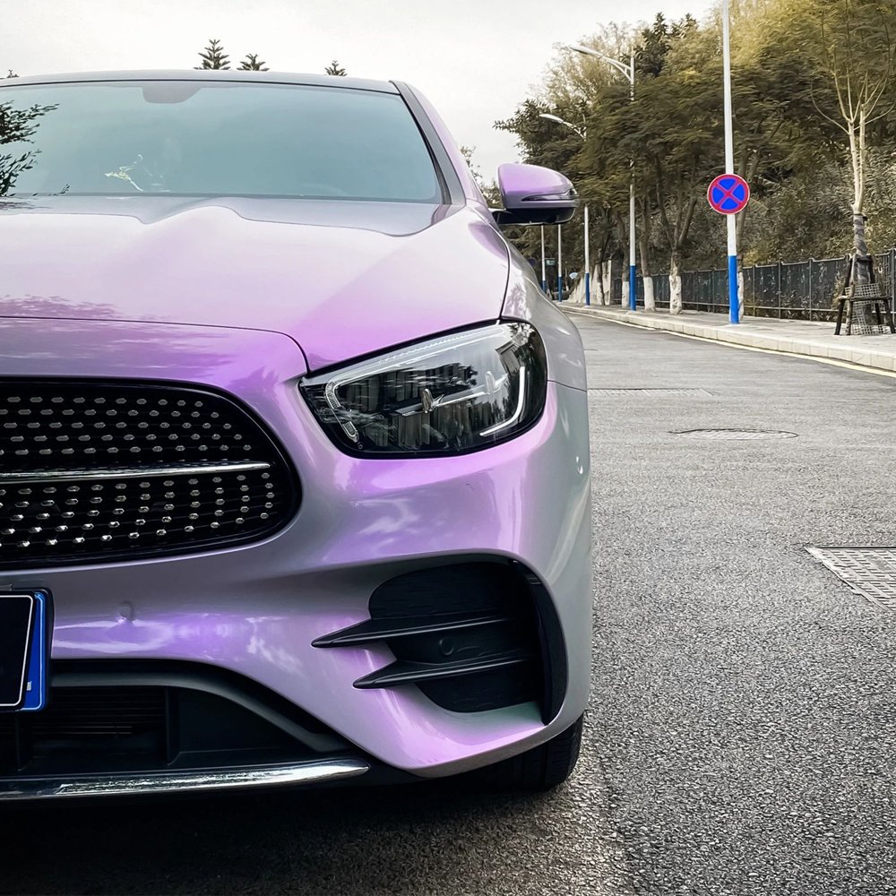 Car Wrap vinyl Chameleon PVC Metallic Film Fantastic Magic Charm Pink/Blue/Grey Car Body Decoration Sticker foil wrap vinyl