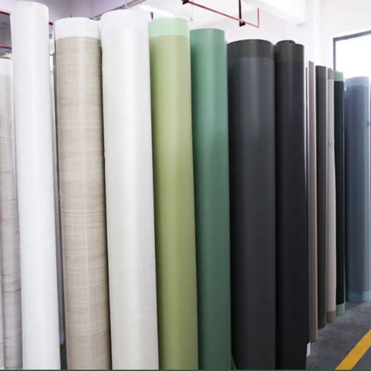 Soft touch Matte Embossed solid color furniture matt white decorative pvc film for furniture kitchen cabinet doors