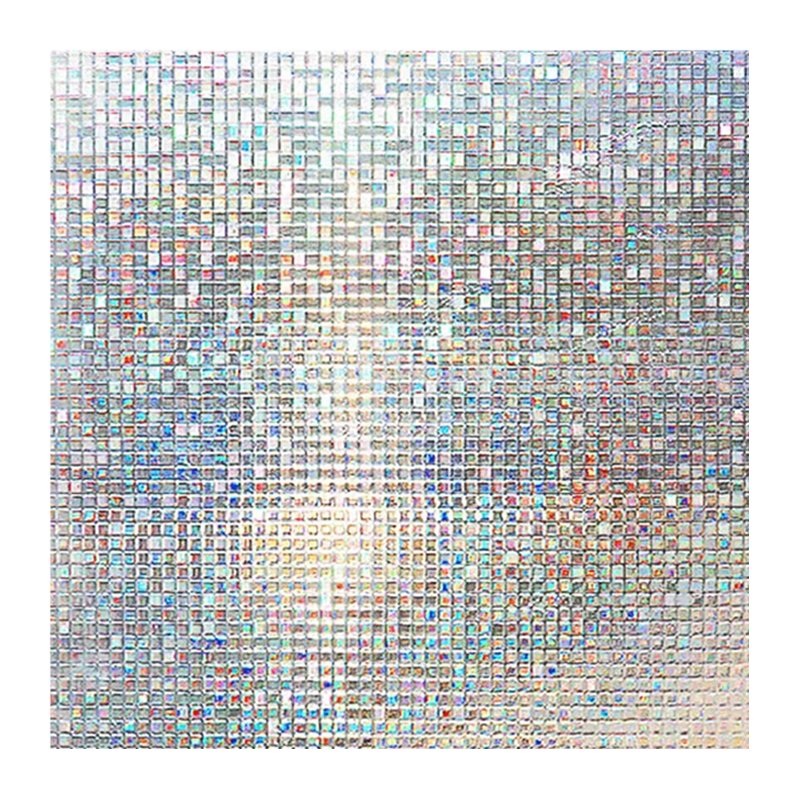 Colorful Modern Embossed PVC Glass Film 70cm Width Stylish and Elegant Decorative Roll for Hotel Spaces
