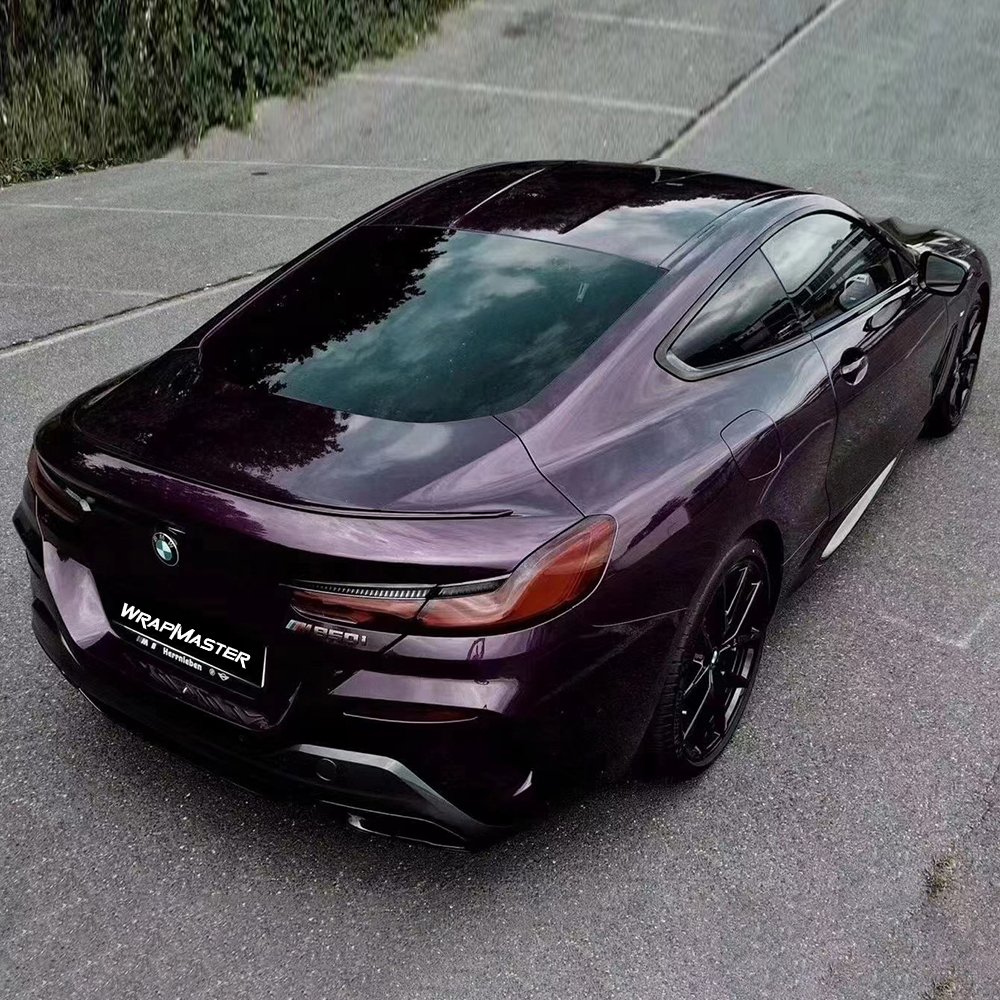 High Quality PVC Car Wrapping Vinyl Film Paint Metal Midnight Purple 1.52x18M Vinyl Wrap Car Body Film