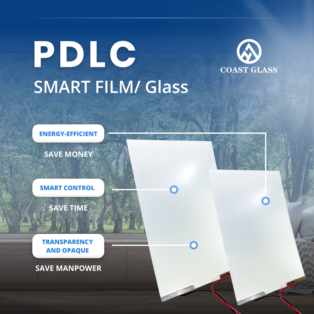 PDLC Opaque White Smart Glass Film Self-Adhesive Decorative Bulletproof Features for Hospital Laminate Usage