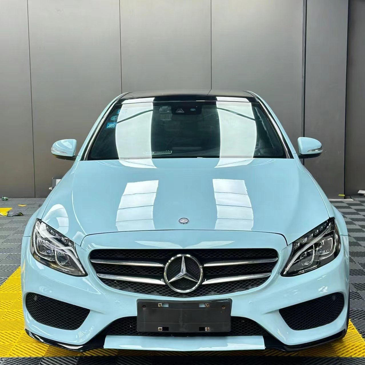Luxury Crystal Glacier Blue Self-Adhesive PVC Car Film Protective Decorative Color for Car Body Self-Healing Design