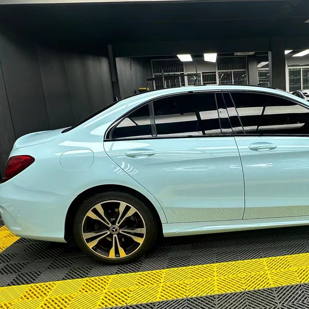 Luxury Crystal Glacier Blue Self-Adhesive PVC Car Film Protective Decorative Color for Car Body Self-Healing Design