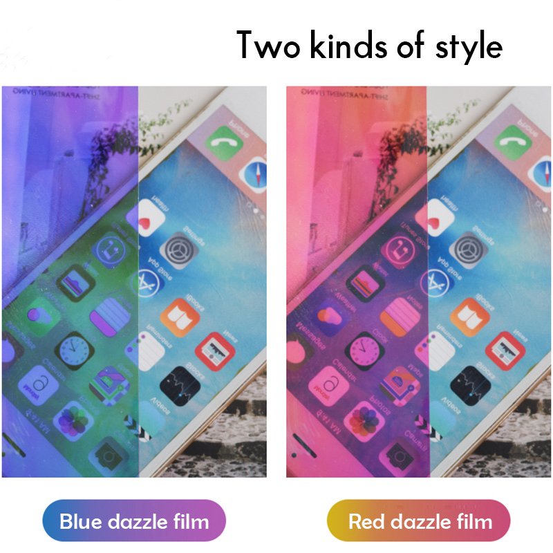 Self Adhesive Waterproof Rainbow Color Dichroic Windows Film for Home Decorative