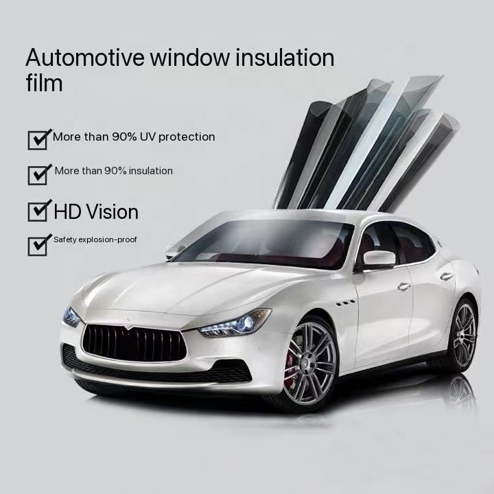 Customized 5/15/35/50% VLT Black Window Tint Film Glass Windshield Clear Vision Car UV Protector Roll Solar Winds Filmhield