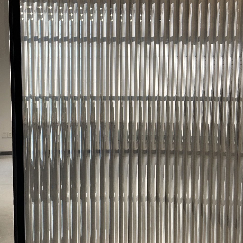 New type Reeded Glass decorative film Privacy Window Films for office