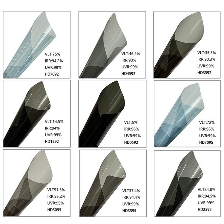 Premium quality window privacy decorative color change single color with no pattern film tints for car