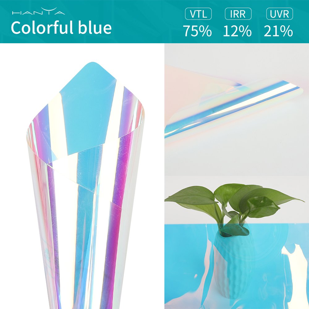 Architectural dichroic decoration film solar tint Building window Film rainbow colorful Hot sell building film