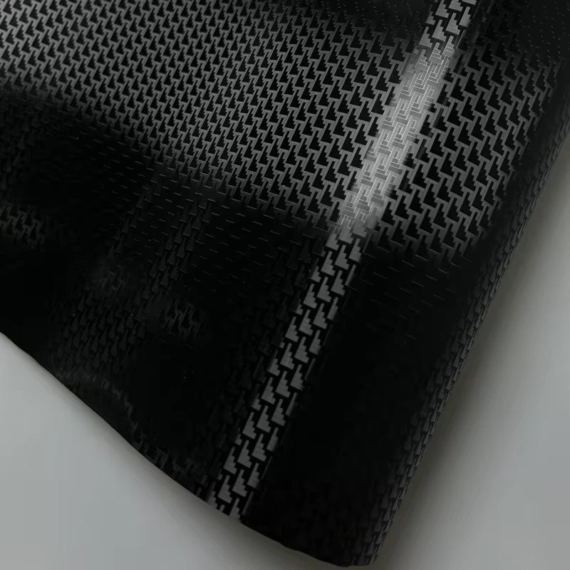 Matte Black Aircraft Pattern Plated Carbon Fiber Film Car Wrap Vinyl Sticker for Car Tuning Color Stickers Adhesive Decal