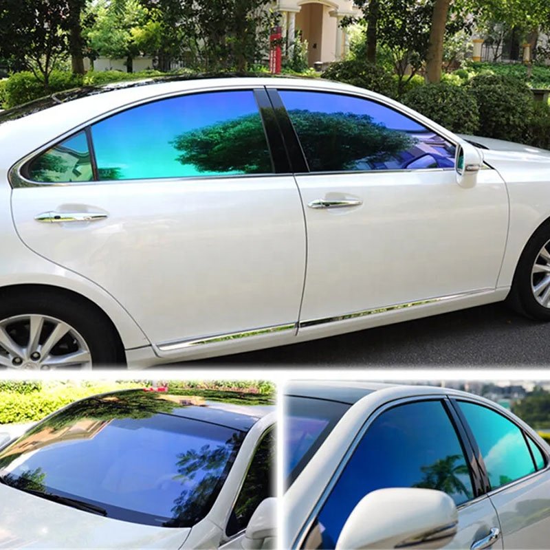 Mingtu wholesale High Quality VLT85% Sunset Burning Decoration Film Chameleon Tint Chameleon Window Film